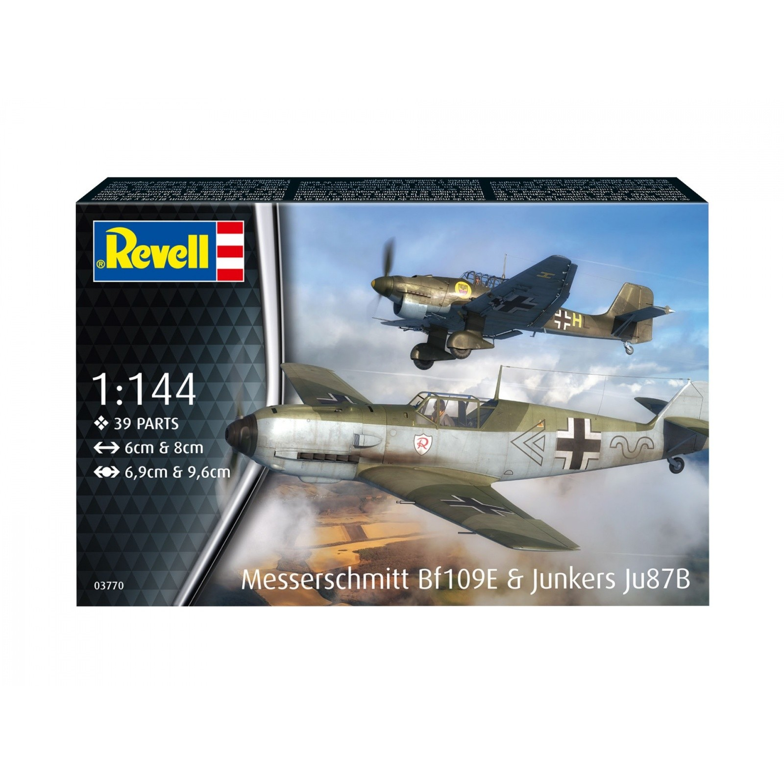 Revell 03770 Messerschmitt Bf 109E & Junkers Ju87B repülő makett 1:144 (03770)