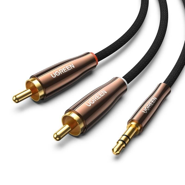 Kábel Ugreen 80847 minijack (3,5 mm) - 2x RCA (cinch) 2 m