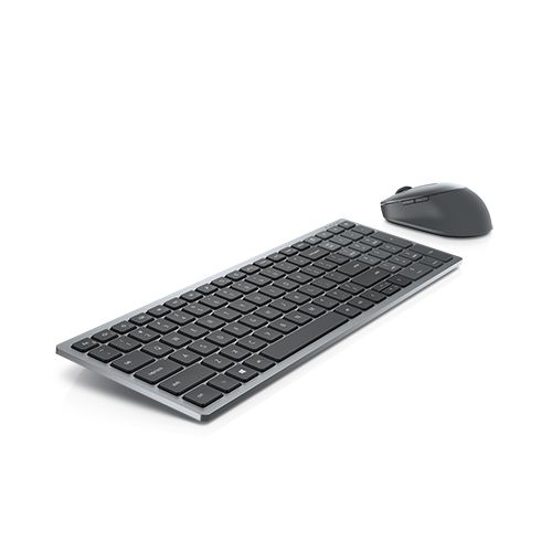 DELL KM7120W πληκτρολόγιο Συμπεριλαμβάνεται ποντίκι Γραφείο RF Wireless + Bluetooth QWERTY Ρωσικός Γκρι, Τιτάνιο