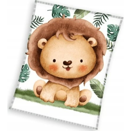 Oroszlán Giggles coral fleece polár takaró 110x140cm (Ż-CAR-KO-02-72)