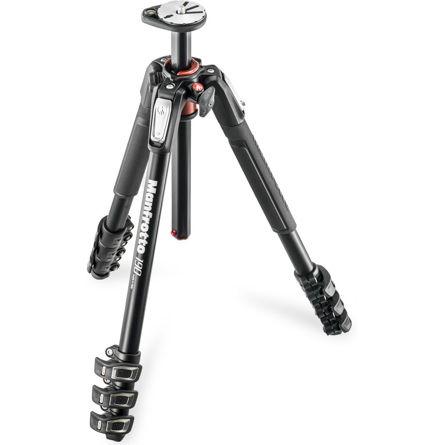 Manfrotto 190XPRO horizontális oszloppal 4 szekciós alumínium állvány (MF-190XPRO4)