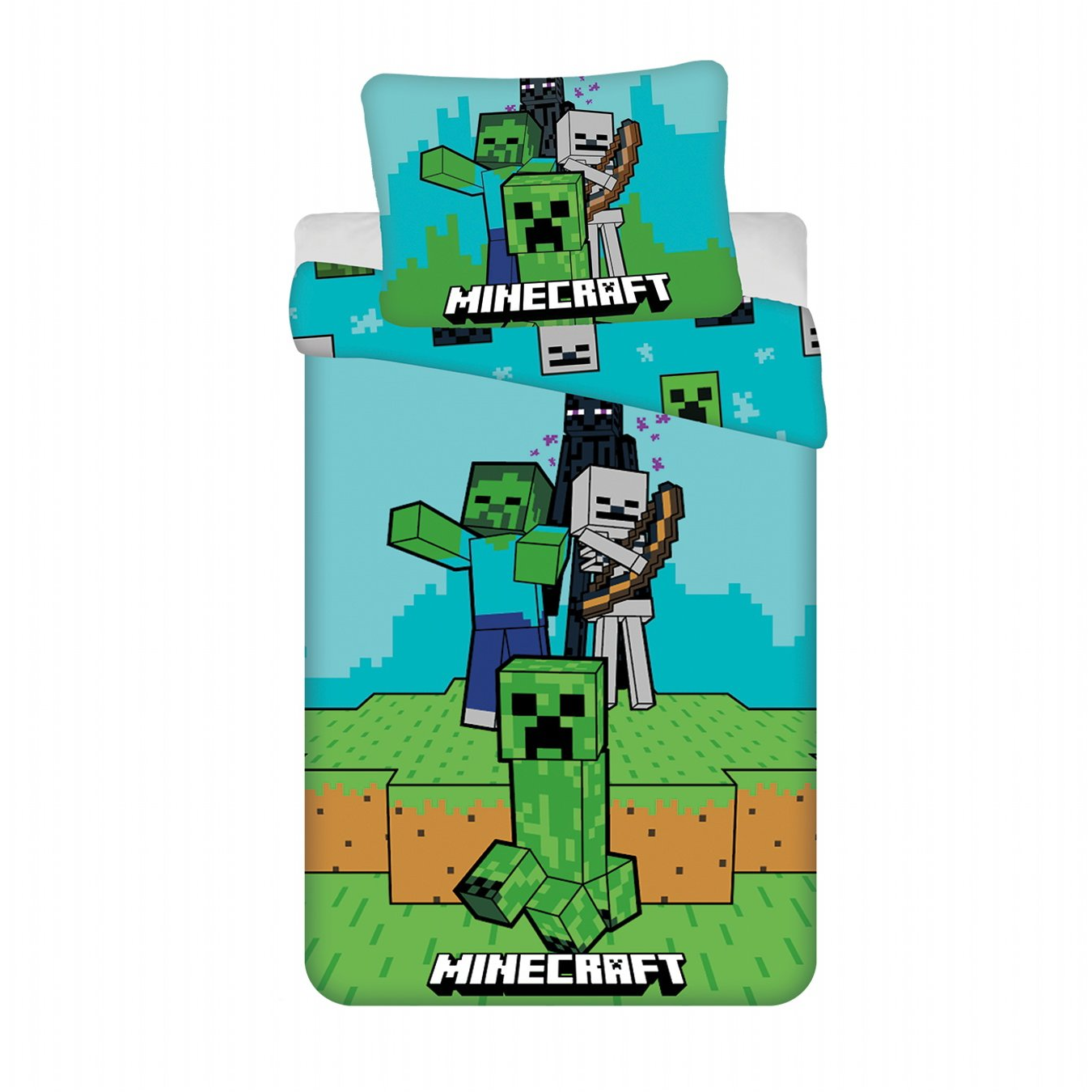Jerry Fabrics Minecraft mobs here 140 × 200, 70 × 90 cm (8592753039670)