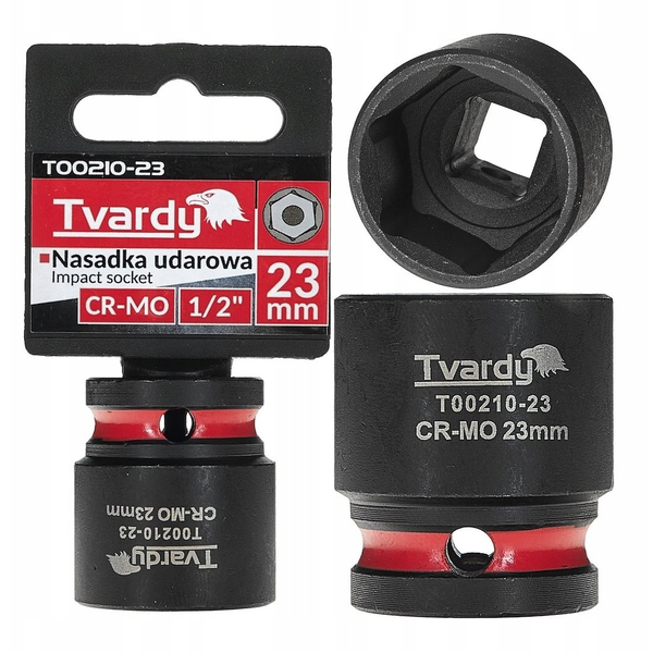 Tvardy Nasadka udarowa 1/2" 6-kąt 23mm CR-MO (10/100)