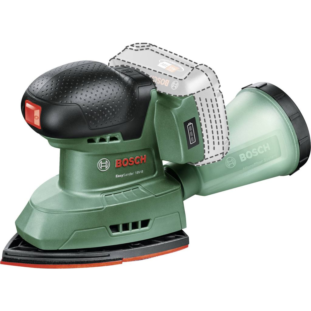 Bosch EasySander 18V-8 akkus multicsiszoló, akkumulátor és töltő nélkül (06033E3000) (06033E3000)