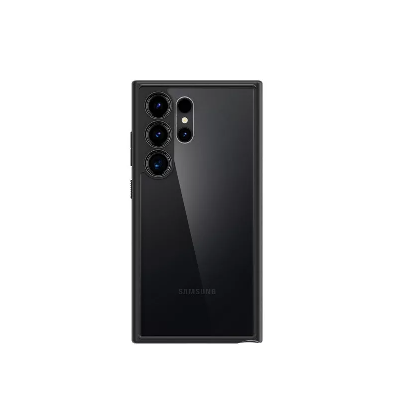 Spigen Ultra Hybrid Samsung Galaxy S24 Ultra Hátlapvédő Tok - Fekete/Átlátszó (ACS07295)