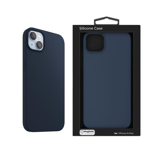 Next One iPhone 14 Plus MagSafe kompatibilis tok kék (IPH-14MAX-MAGSAFE-BLUE) (IPH-14MAX-MAGSAFE-BLUE)