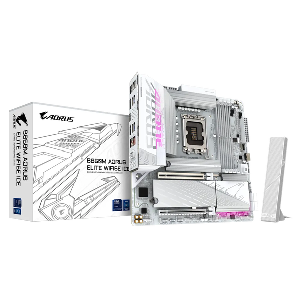 Gigabyte B860M Aorus Elite WIFI6E Ice DDR5 Intel s1851 ATX alaplap
