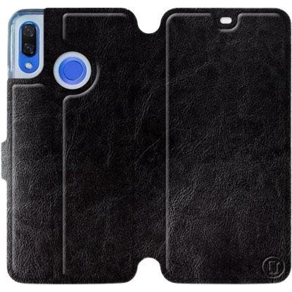 Flip case for Huawei Nova 3 in Black&amp;Gray with grey interior