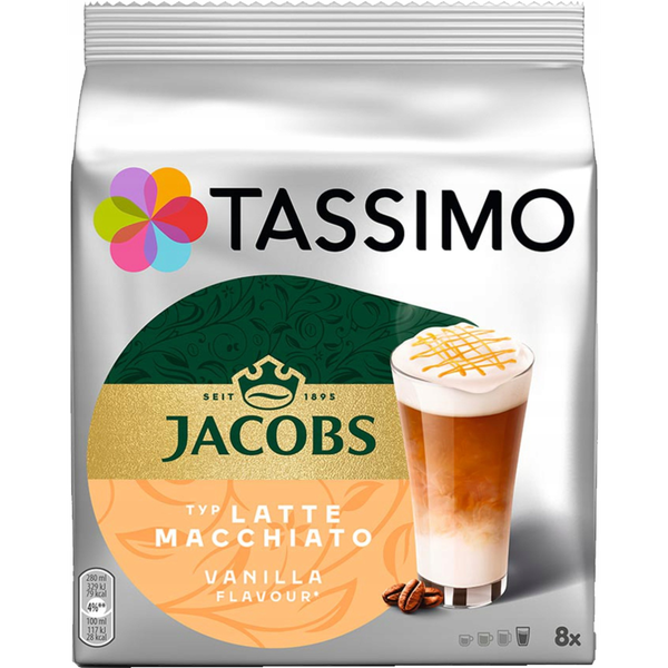 Staples Kapsułki Tassimo Jacobs Latte Macchiato Vanilla XL 8 szt.