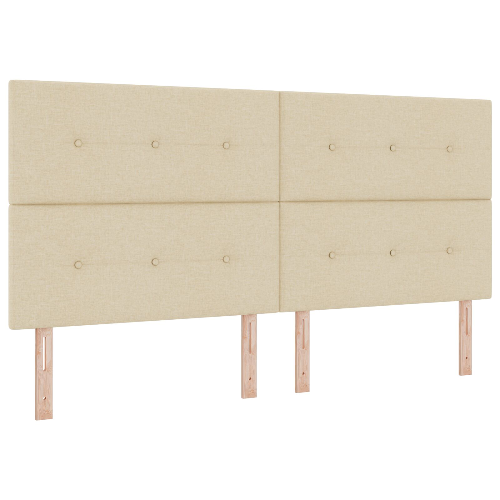 Fejtámla Gombtuffolt Krém 200 cm Szövet (3337865)