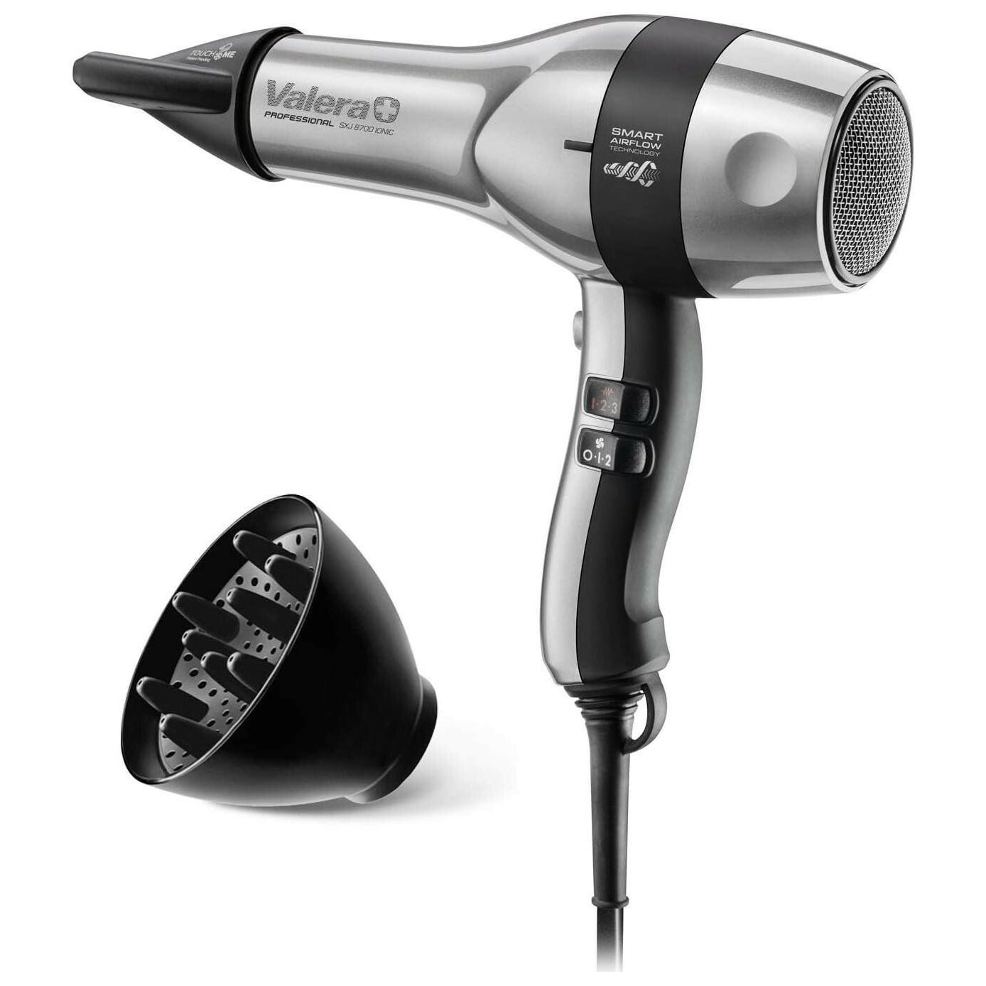 Valera Swiss Silent Jet 8700 ION technológiás Hajszárító 2400 Watt - Ezüst (SXJ8700RC)