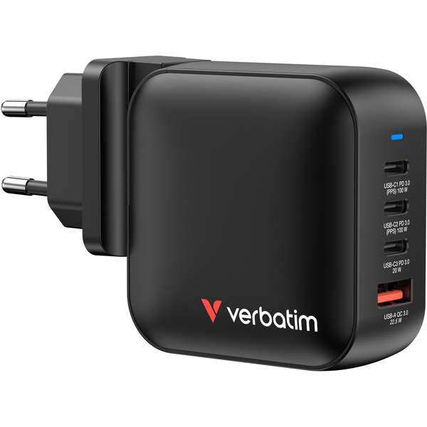 VERBATIM Mini GaN 100W töltőfej