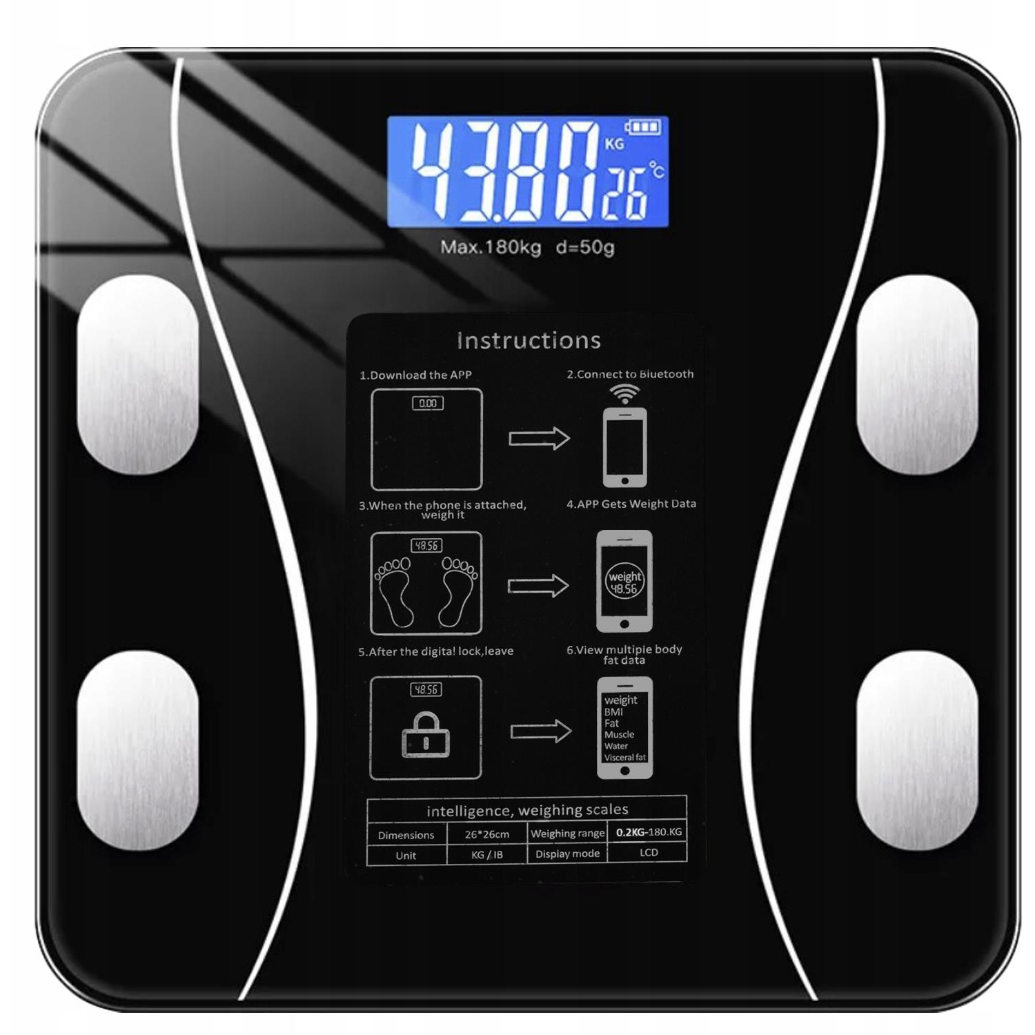 Ruhhy 22525 Analytical Bluetooth personal scale 180 kg (00022525)