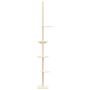 krémszínű plafonig érő kaparófa 263,5-289,5 cm