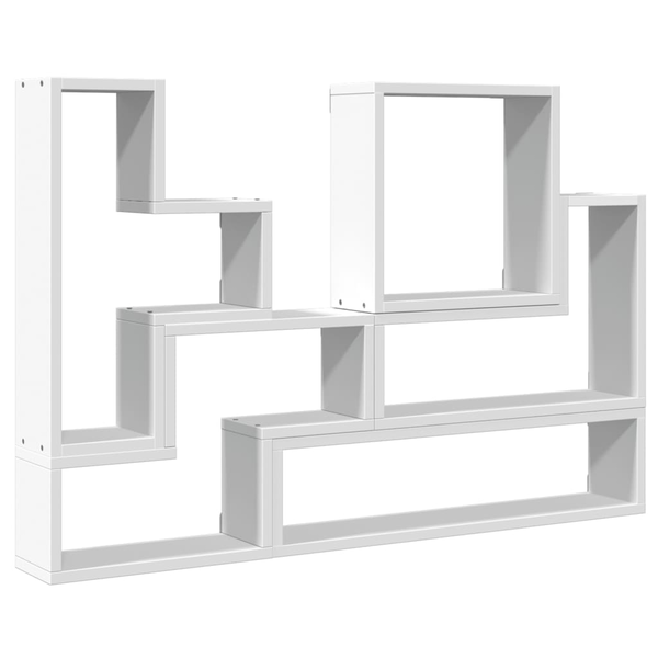 fehér forgácslap fali polc 96x12x64 cm