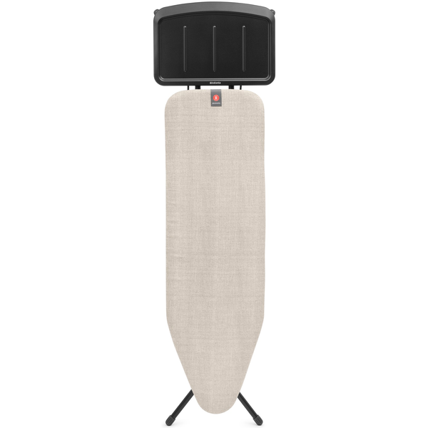 BRABANTIA Solid Steam Unit Holder vasalódeszka 1240x380mm - B méret. fix vasalótálca gőzállomásokhoz. D=22mm fekete váz. farmer szürke huzat - 243547