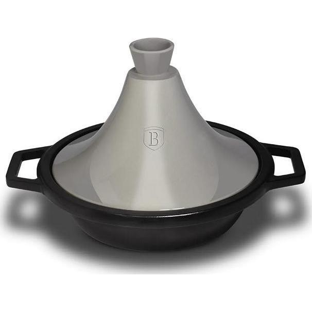 BerlingerHaus BH/1989 Moonlight Collection Tajine főzőedény - Öntöttvas, Metál Szürke (BH-1989)