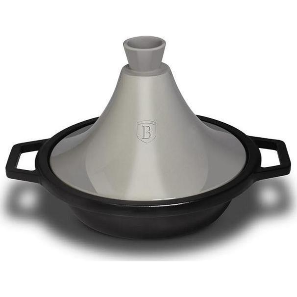 BerlingerHaus BH/1989 Moonlight Collection Tajine főzőedény - Öntöttvas, Metál Szürke