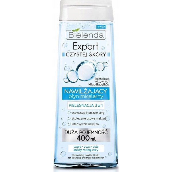 Bielenda micellás víz, 3 az 1-ben Clean Skin Expert, hidratáló, 400 ml