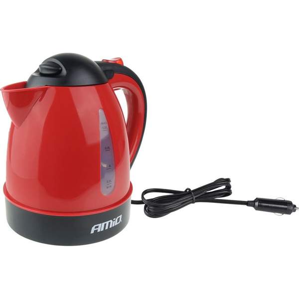 AMiO електрическа кана за кола 12V 1000ml 150W червена