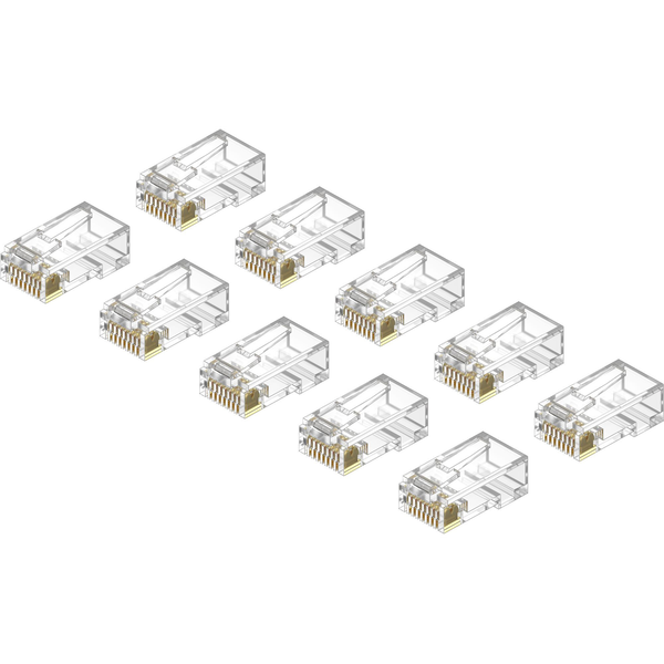 AlzaPower Patch CAT6 UTP RJ45 8p8c árnyékolatlan, hajtogatott, vezetékre, 10-es csomagban