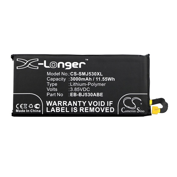 Cameron Sino Li-Polymer akku (3.85V/3000mAh, Samsung EB-BJ530ABE kompatibilis) FEKETE Samsung Galaxy J5 (2017) SM-J530 EU (CS-SMJ530XL)
