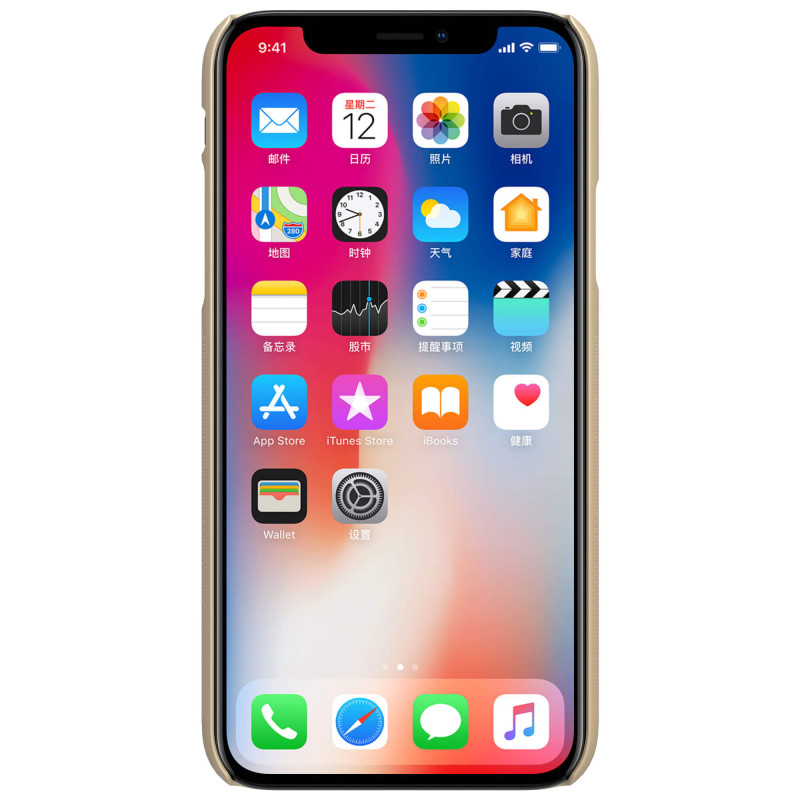 Nillkin Super Frosted Apple iPhone XS Hátlap Tok - Arany (6902048147362)