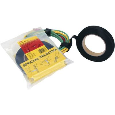 Tépőzár szalag, 10 m x 20 mm, fekete, 3M Scotchflex (7000033355)