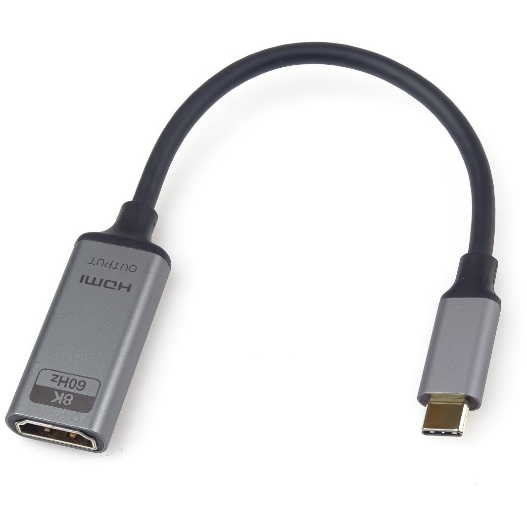 PremiumCord adapter USB-C-ről HDMI-re 8K@60Hz,4K@144Hz Aluminium 20cm (ku31hdmi24)