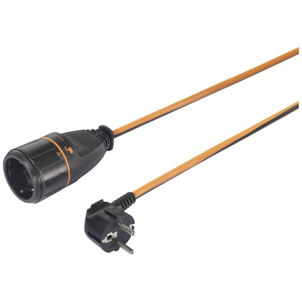 Sygonix SY-5597568 Áram Hosszabbítókábel 16 A Fekete, Narancs 5 m reteszelhető (SY-5597568)