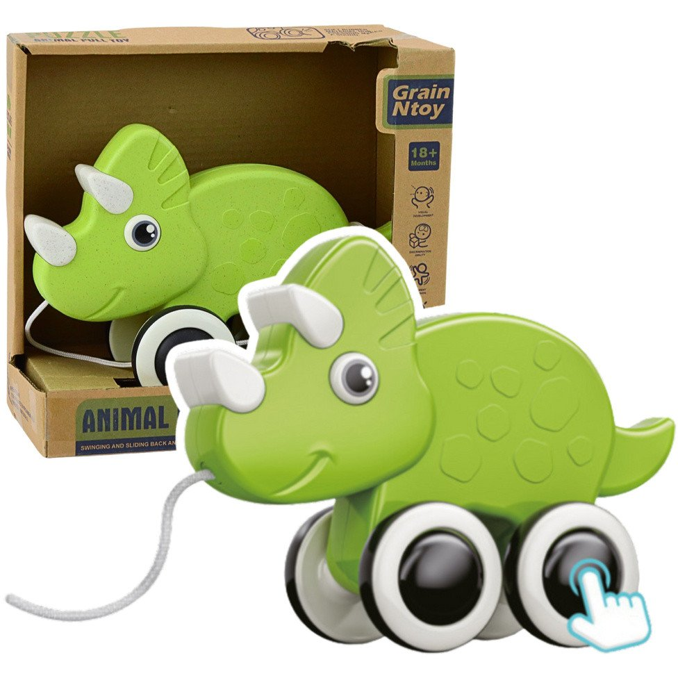 Dinoszaurusz Húzókötél Játék Squeaker Eco Green  22909 (22909)