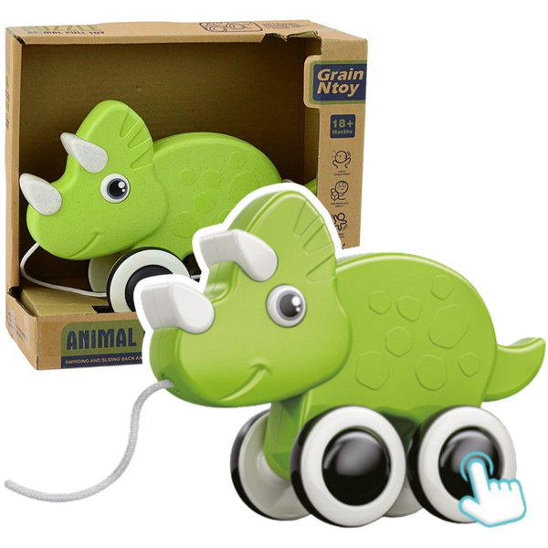 Dinoszaurusz Húzókötél Játék Squeaker Eco Green – 22909