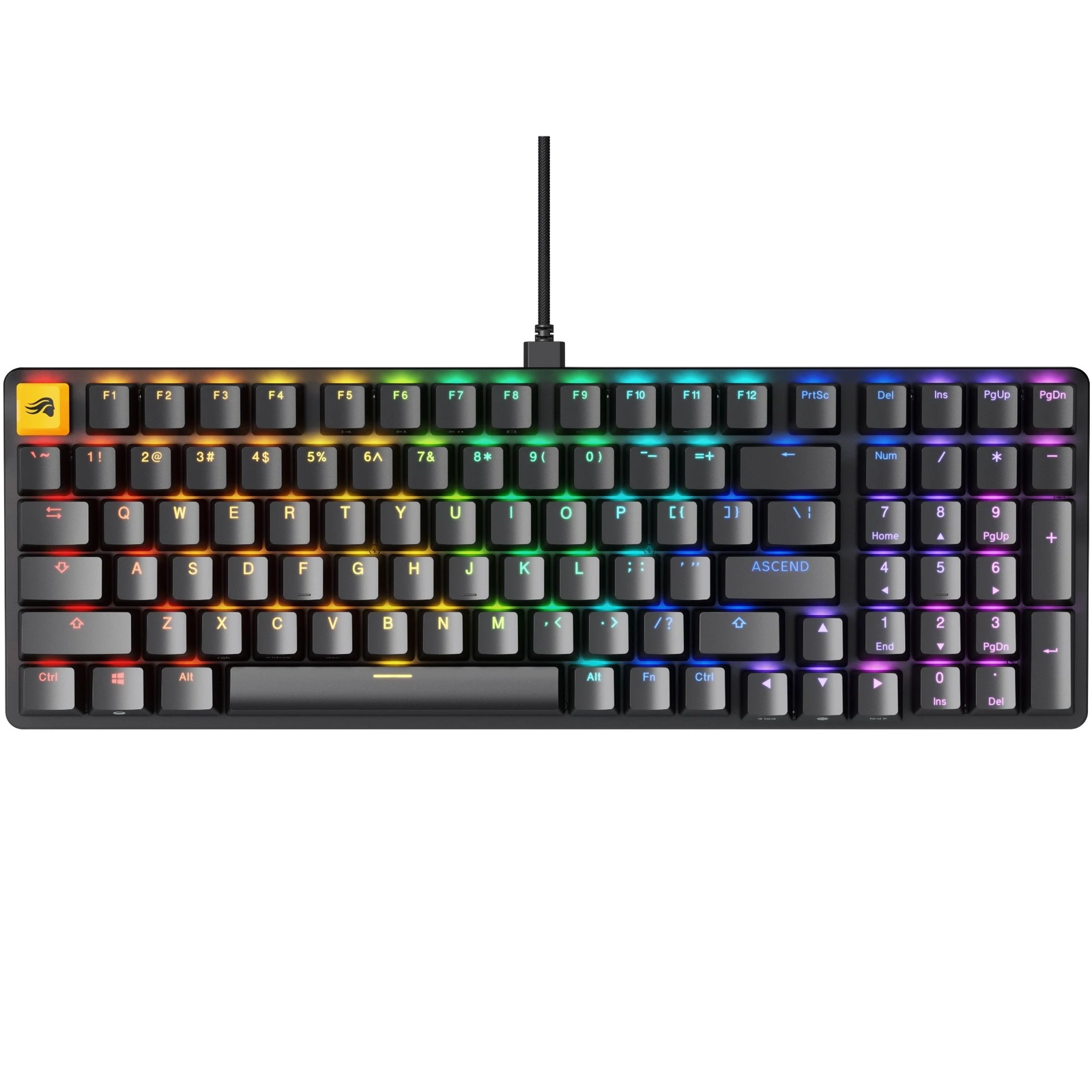 Billentyűzet Glorious GMMK 2 Full-Size ANSI-kiosztás Fekete (GLO-GMMK2-96-RGB-B)
