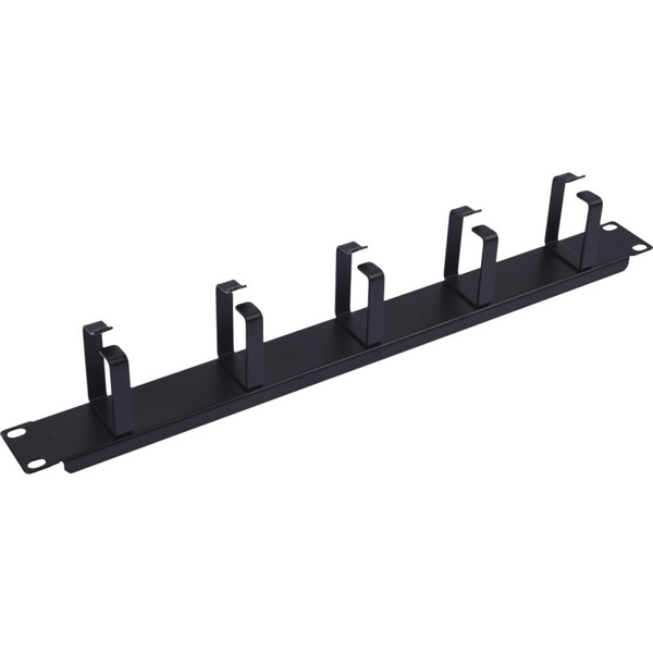 Equip 19" Kabelmanagement 5xMetallringe  Plastik 1U  RAL9005