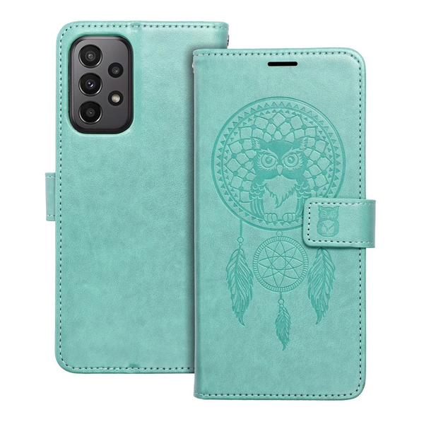 MEZZO könyvtok Samsung Galaxy A23 5G készülékhez dreamcatcher zöld
