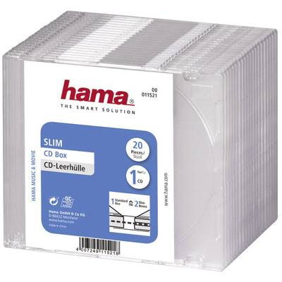 Hama 00011521 custodia CD/DVD Trasparente