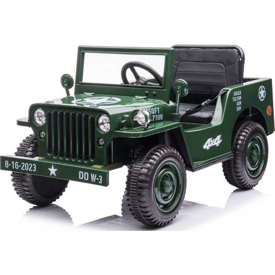Ramiz Retro Katonai Elektromos autó - Zöld (PA.JH-103.ZIE)