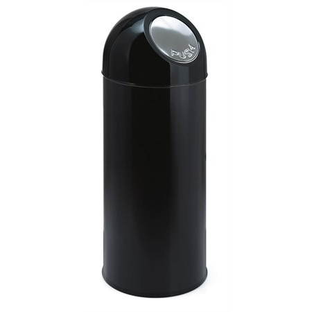 Vepa Bins 55 literes billenőfedeles fém szemetes - Fekete (VB470001 BLACK)