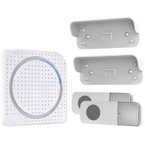 Solight vezeték nélküli csengő, 2 gomb, dugaljba, 200 m, fehér, learning code (1L67DT)