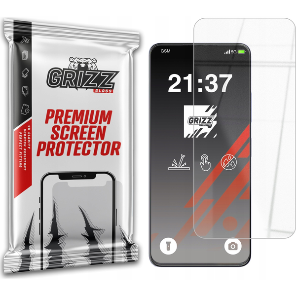 Szkło hybrydowe GrizzGlass HybridGlass do ZTE Blade V60 Design