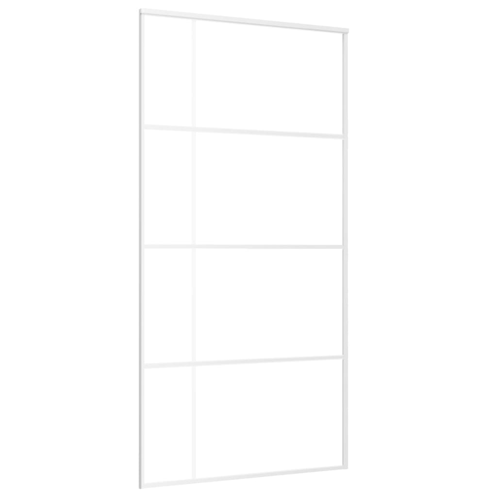 fehér ESG üveg és alumínium tolóajtó 102,5x205 cm (151688)