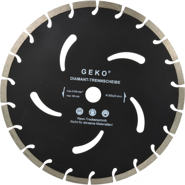 Geko tarcza diamentowa czarna 300x10x25, 4mm (G00296)