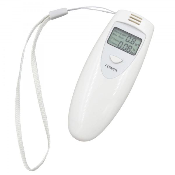 Дигитален тестер за алкохол Maxspeed 81ALT004 с дисплей, бял