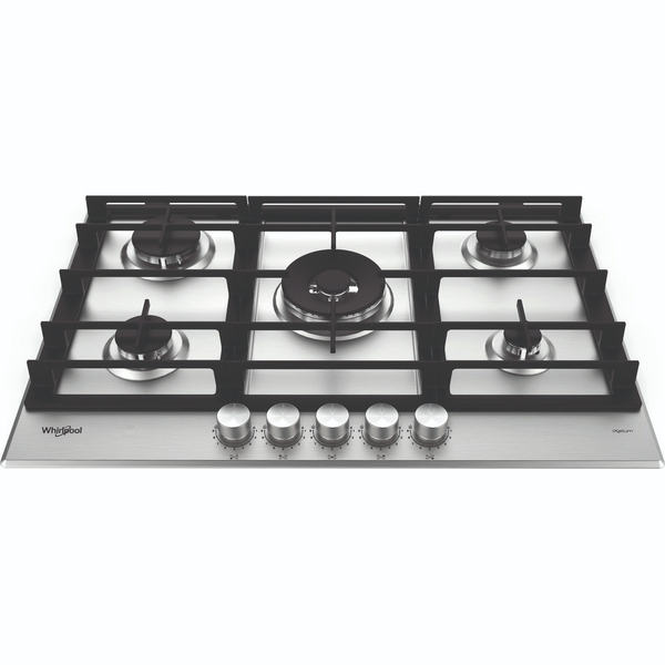 Whirlpool GMWL 728/IXL Roestvrijstaal Ingebouwd 73 cm Gaskookplaat 5 zone(s)
