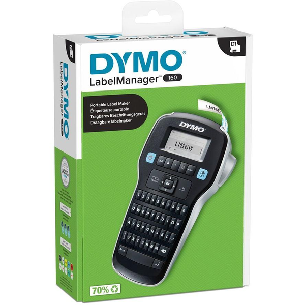 DYMO LabelManager 160  6/9/12 mm D1-Szalag Qwertz