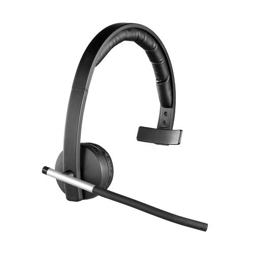 Logitech H820e Headset Trådløs Kontor/Callcenter Opladningsstativ Sort