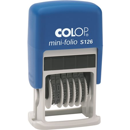 Colop Sello Printer S126 4mm Numerador Espaã‘ol Azulnegro
