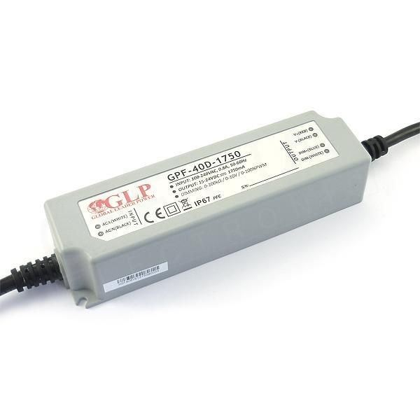 GLP GPF-40D-1750 15~24V 42W 1750mA IP67 LED tápegység