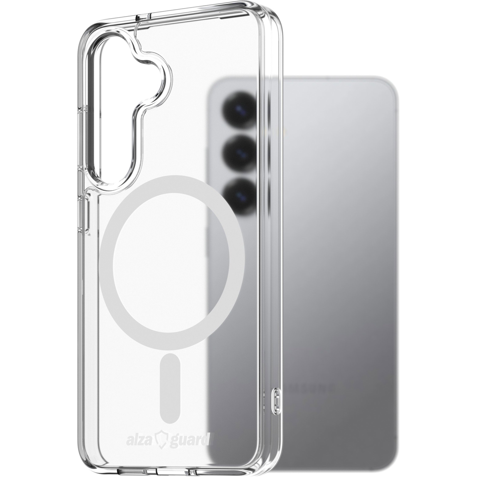 AlzaGuard Crystal Clear Samsung Galaxy S25 MagSafe TPU tok (AGD-PCMT35Z)