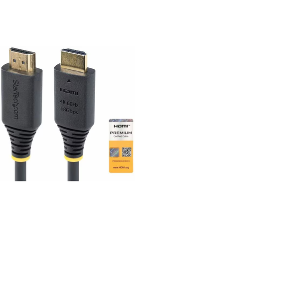 StarTech.com HDMI2-CABLE-4K60-4M HDMI-kabel HDMI Type A (Standard) Sort